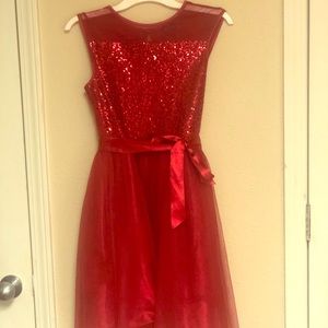 Big girls sleeveless party dress